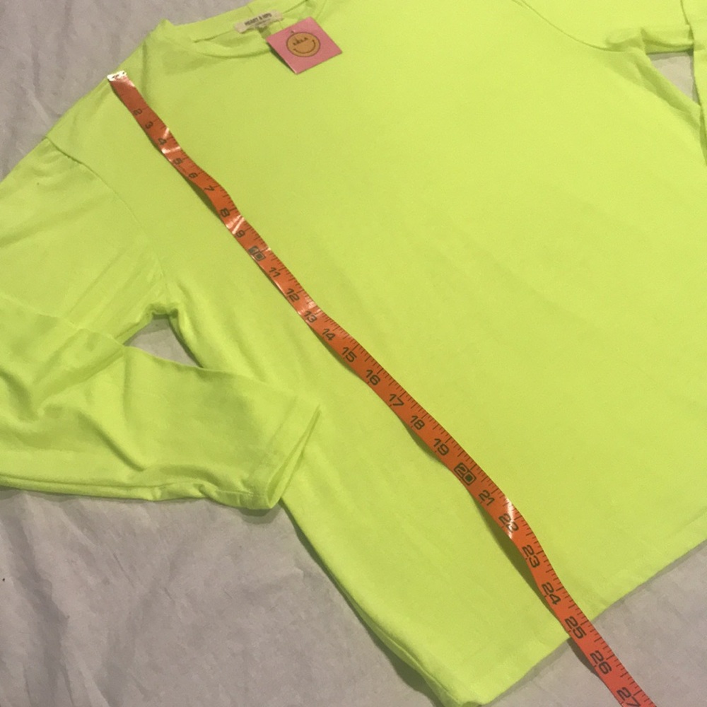 Dressed In LALA “Kourtney Neon Long Sleeve Top” S - Picture 7 of 9